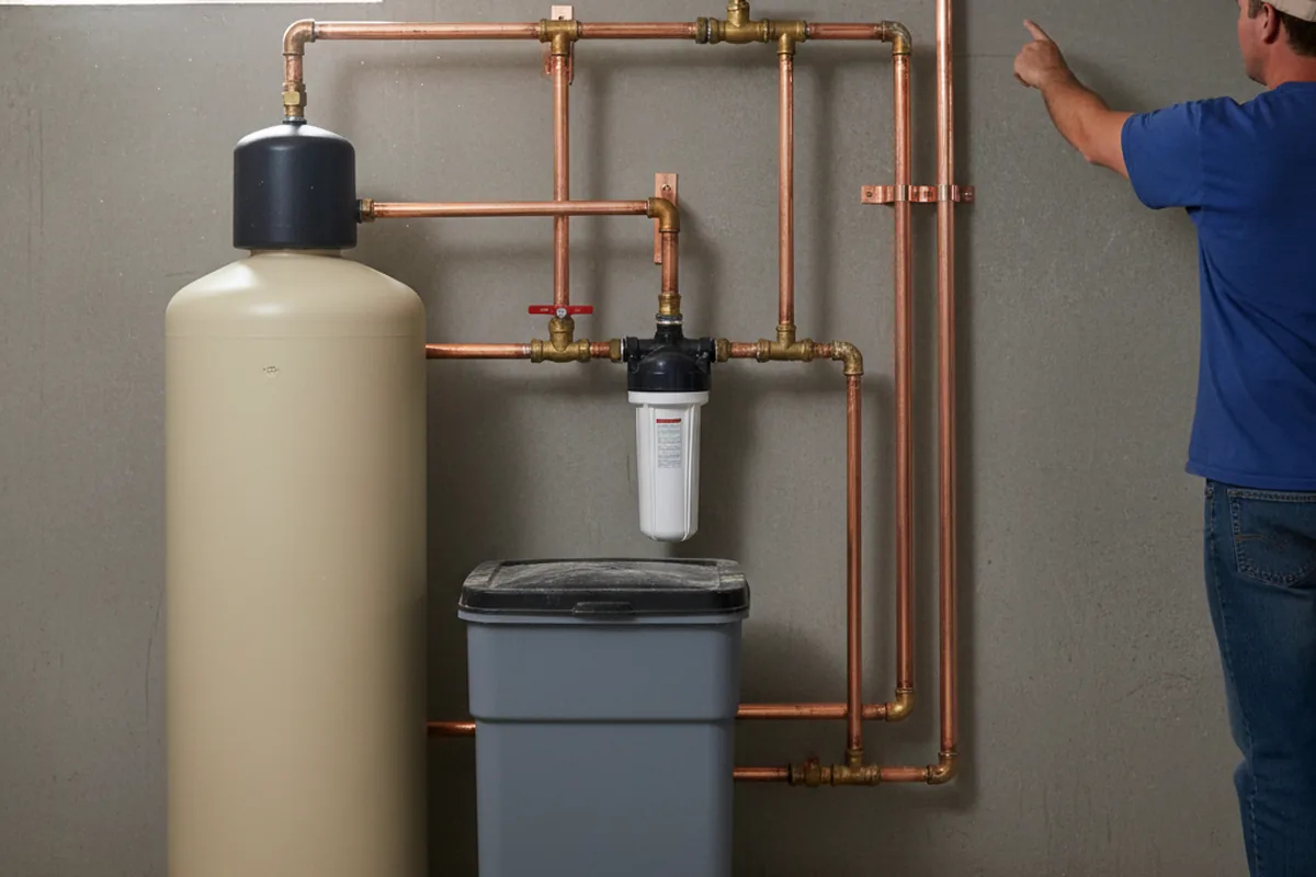 Whole-house water treatment system installed in Hulbert